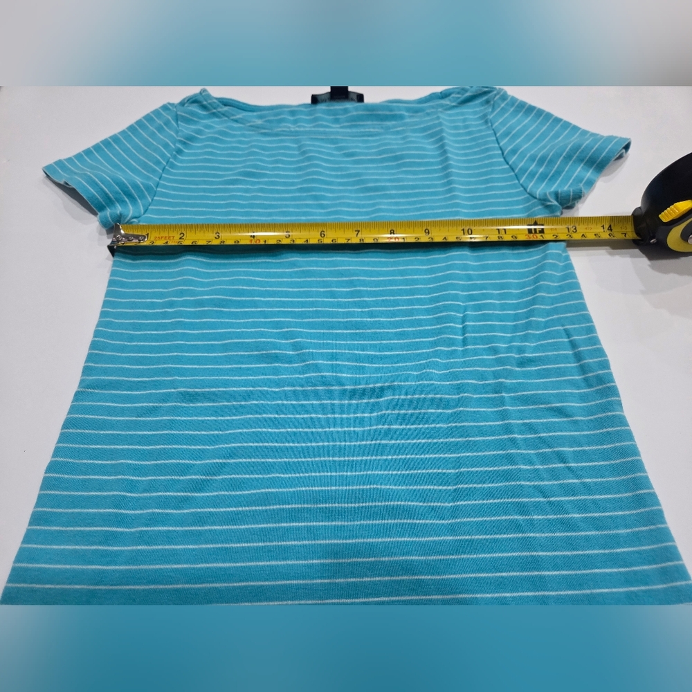 Ralph Lauren Blue Striped Women's Tshirt Sz.S/P - Picture 6 of 9